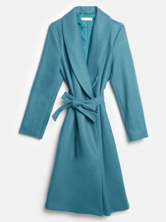 Cappotto lungo azzuro