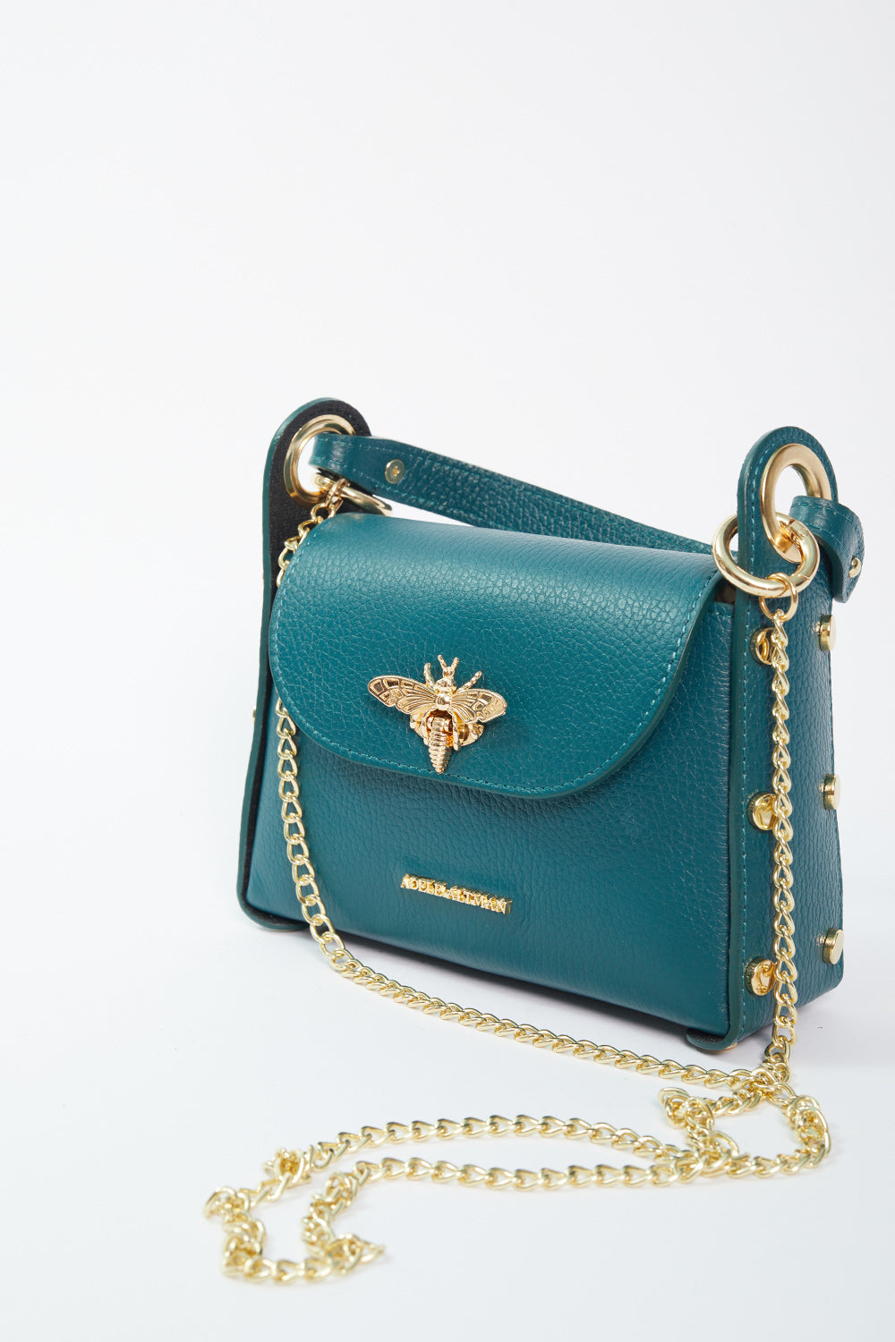 Borsa a spalla ottanio
