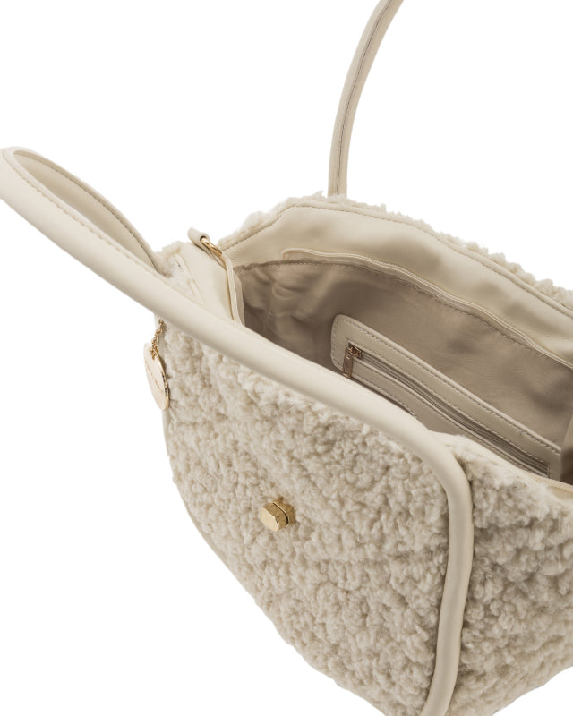 Borsa a spalla panna