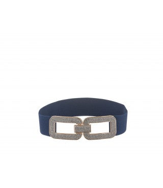 Cintura elastica blu