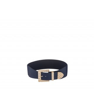 Cintura elastica blu